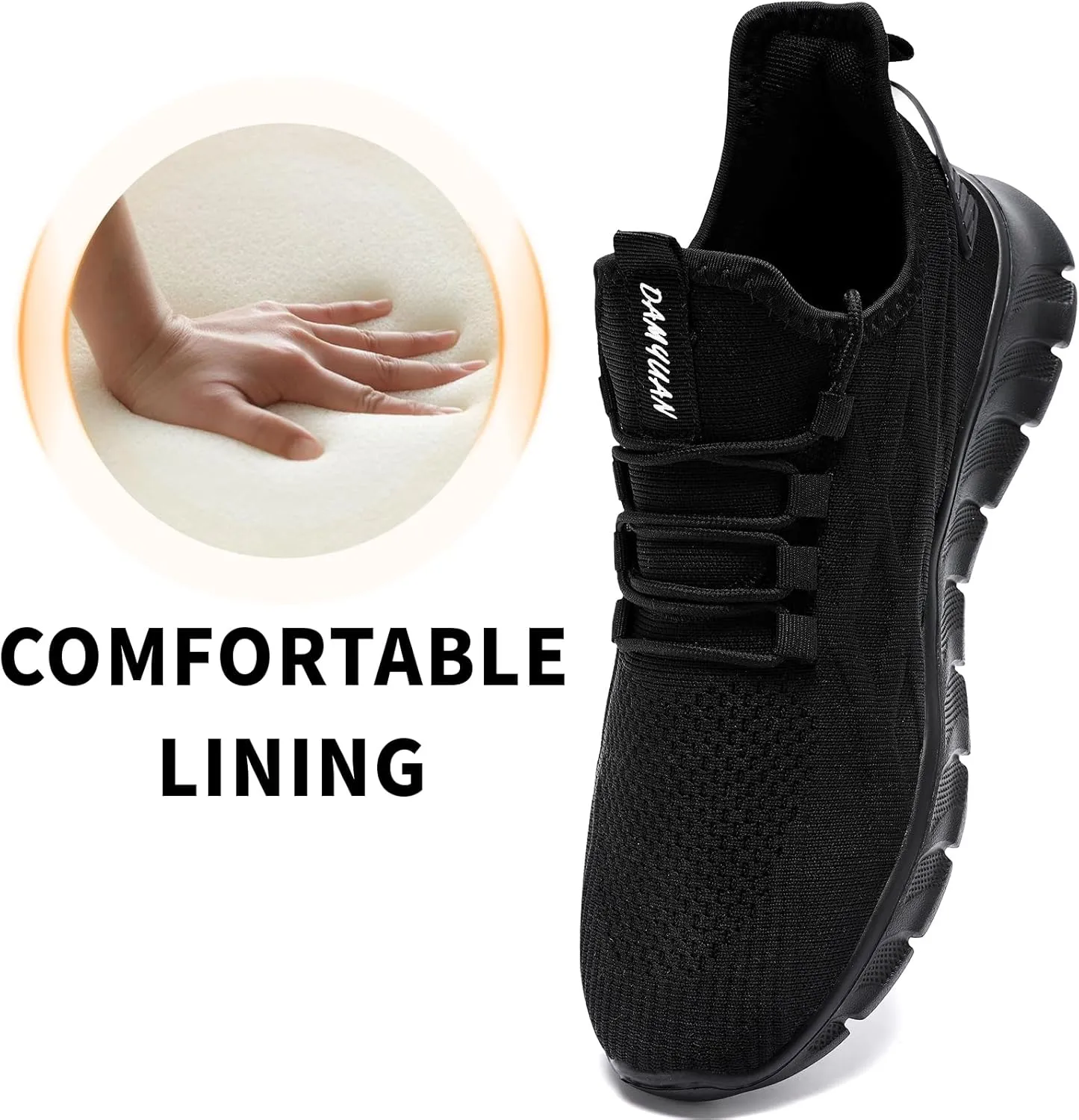 Women's Running Shoes Walking Tennis Gym Workout Slip on Athletic Fashion Sneakers Lightweight Breathable Sport Jogging Hiking Casual Shoe