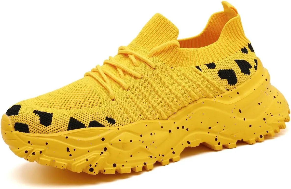 Women's Slip On Walking Shoes Lightweight Breathable Comfortable Tennis Sneakers for Workout Gym Cross Training Casual Platform Fashion Sneaker