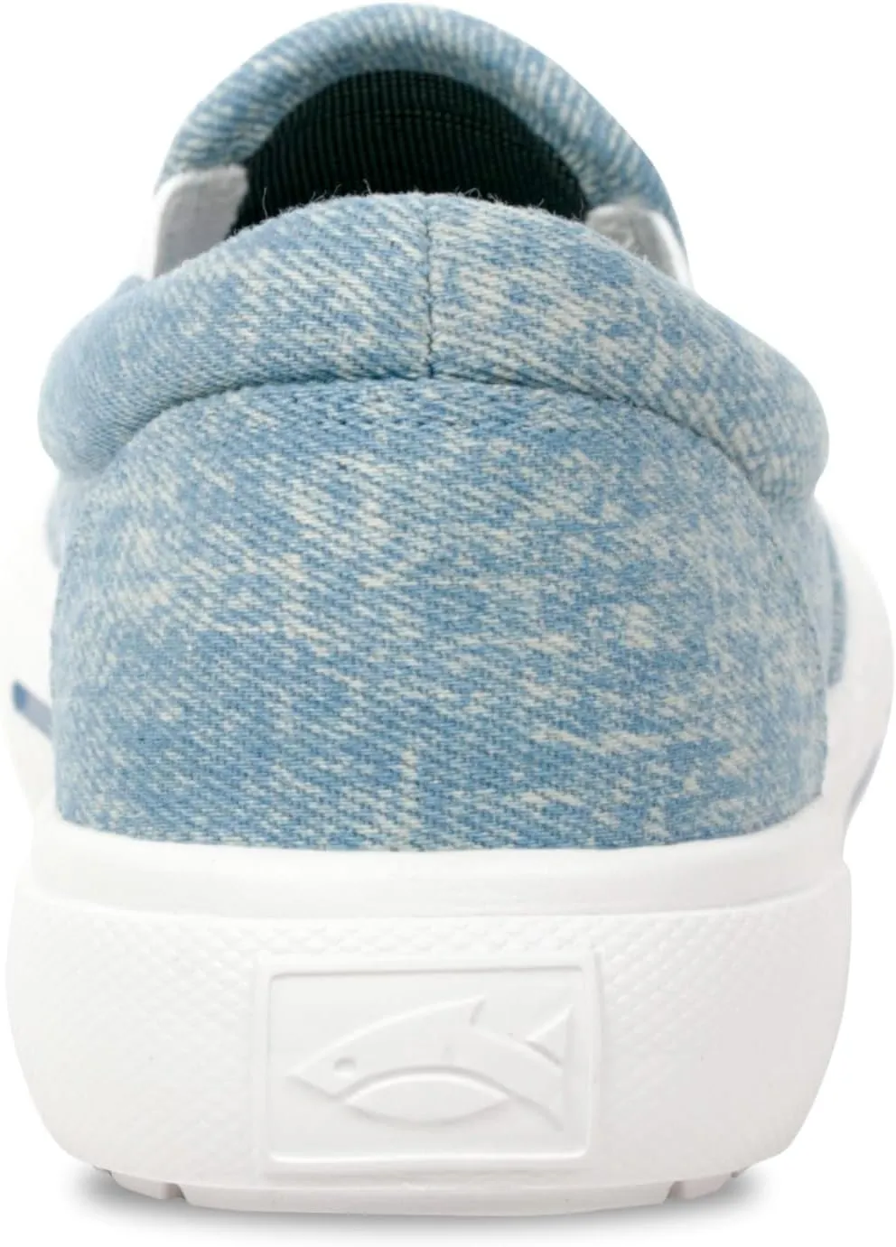 Women's Sunwashed Slip-On Fishing Shoes | Water-Repellent, Pre-Shrunk Nylon/Cotton Blend | Arch Support, Padded Collar, & Sneaker Platform