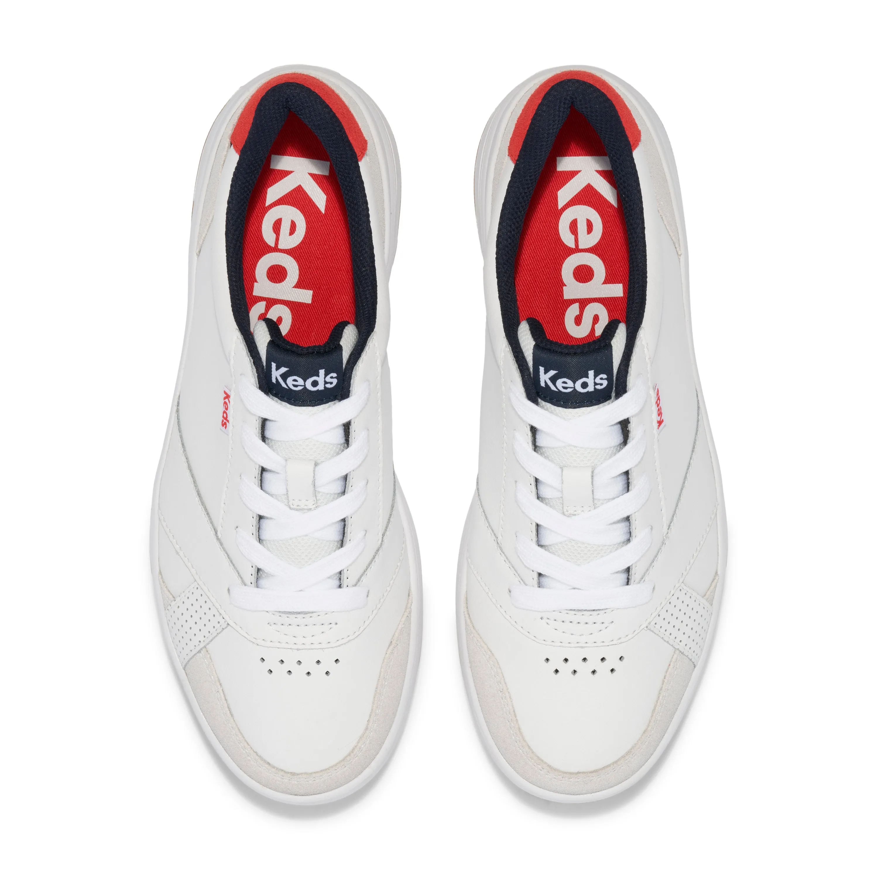 Women's The Court Leather/Suede - White/Red