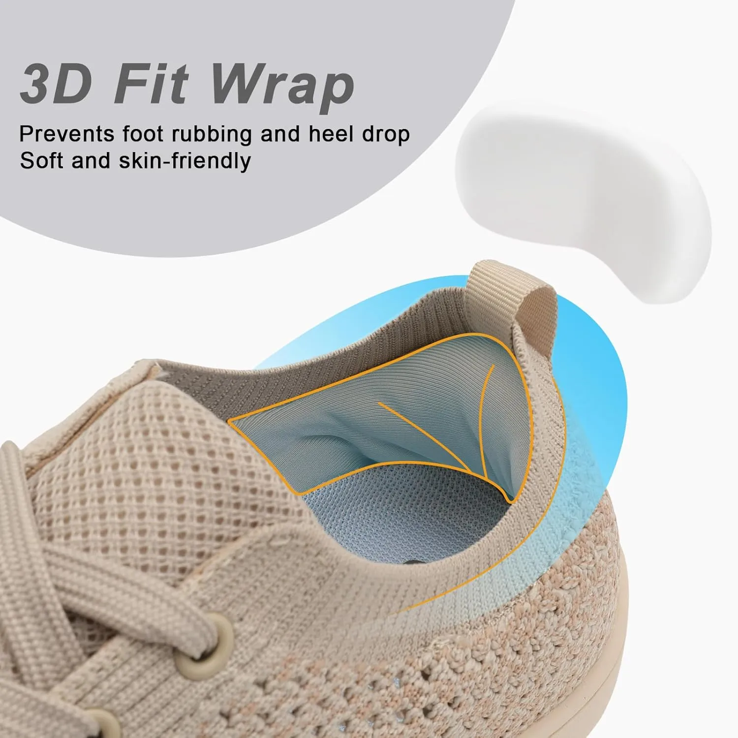 Women's Walking Shoes Wide Toe Box Diabetic Barefoot Shoes with Breathable Zero Drop Sole for Edema, Back Pain Relief