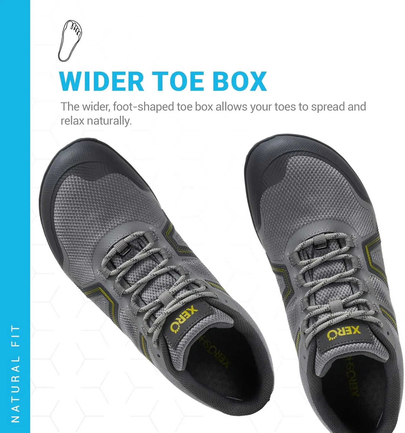 Xero Shoes Men's Mesa Trail Waterproof Barefoot Trail Run Shoe
