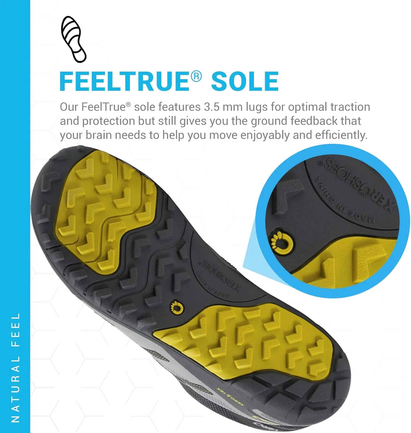 Xero Shoes Men's Mesa Trail Waterproof Barefoot Trail Run Shoe