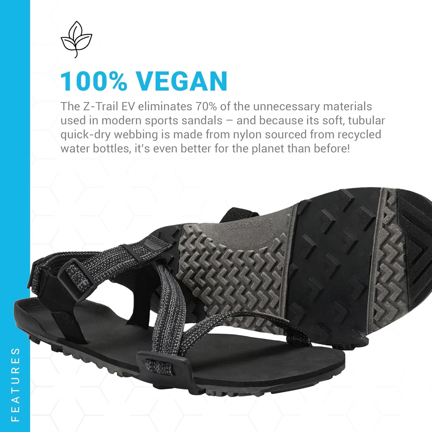 Xero Shoes Men's Z-Trail EV Barefoot Hiking Sandals