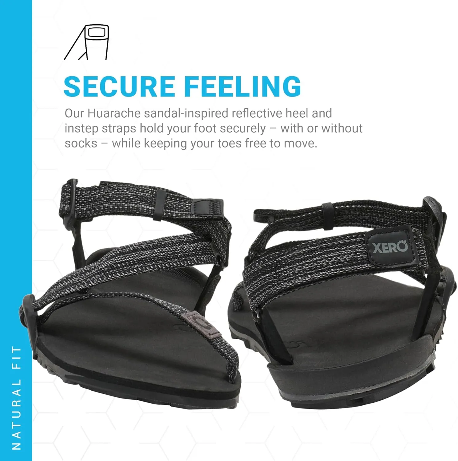 Xero Shoes Men's Z-Trail EV Barefoot Hiking Sandals