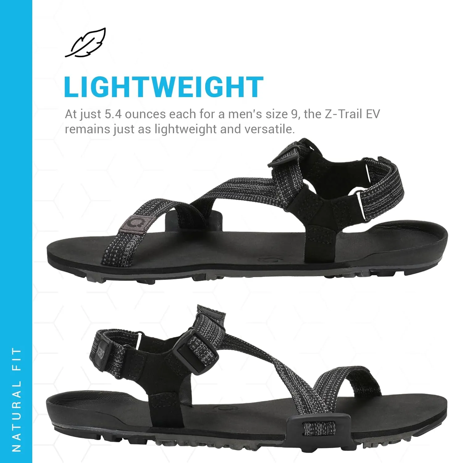Xero Shoes Men's Z-Trail EV Barefoot Hiking Sandals