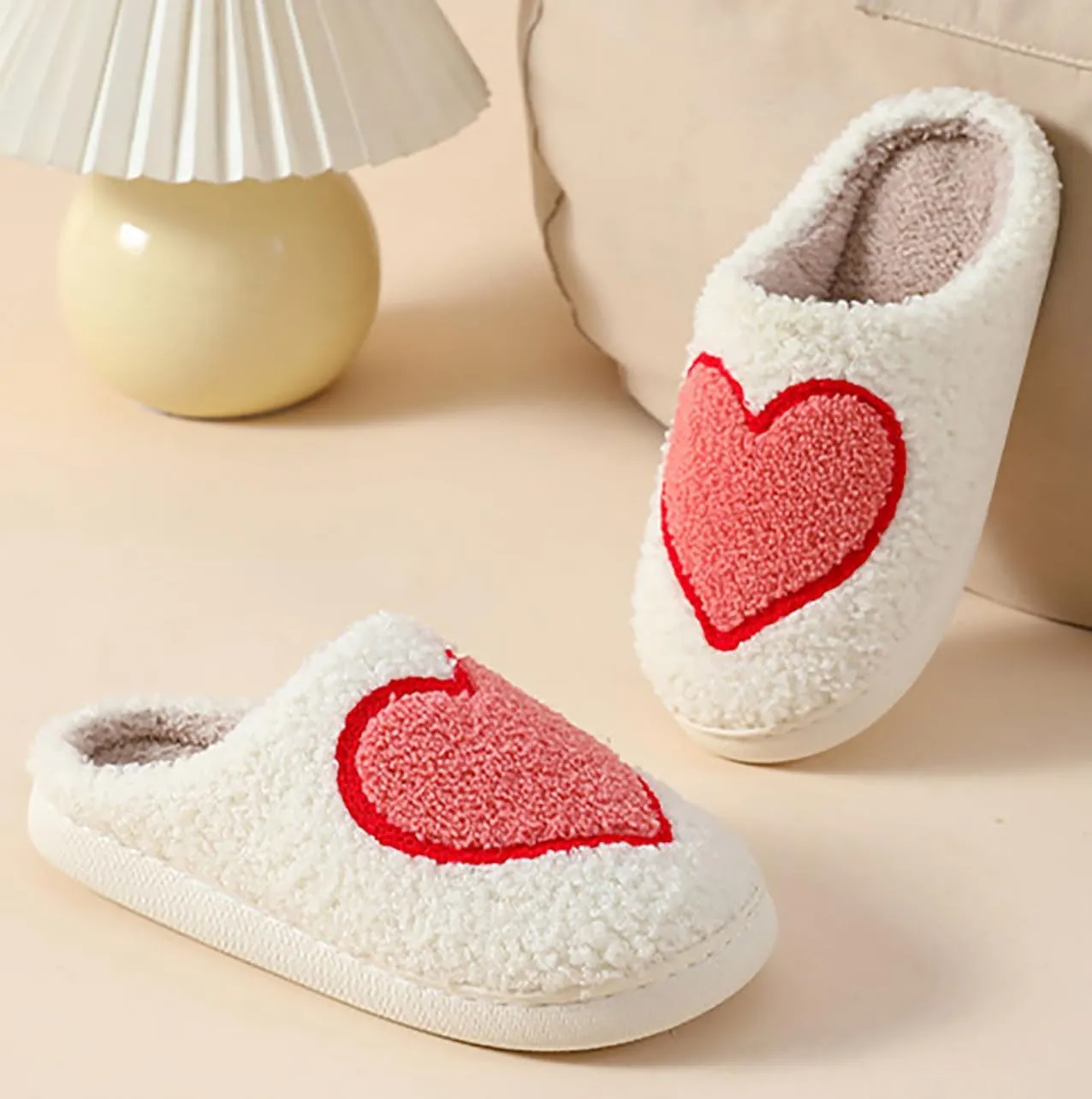 YJEUS Women's House Slippers - Fluffy Plush Memory Foam Indoor Slippers for Ladies