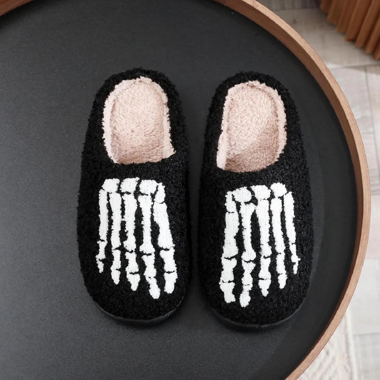 YJEUS Women's House Slippers - Fluffy Plush Memory Foam Indoor Slippers for Ladies