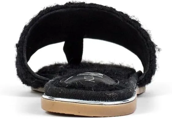 Yosi Samra Womens Rose Faux Shearling Slipper