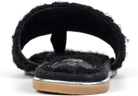 Yosi Samra Womens Rose Faux Shearling Slipper