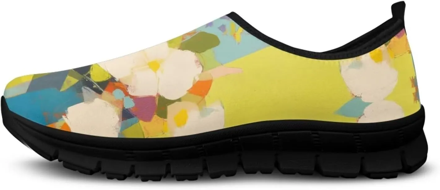Ystardream Comfortable Shoes for Women Dressy Low Heel Slip On Sneakers
