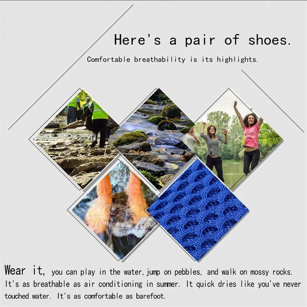 ZXWFOBEY Men-Women LoaferFlats Breathable Mesh Shoes Sailing Up Beach Water Shoes Quick Drying Aqua Trainers Casual Shoes